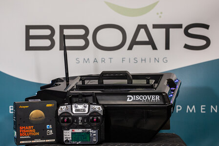 Discover baitboat black 2024 model - Deeper Chirp 2+ ingebouwd.