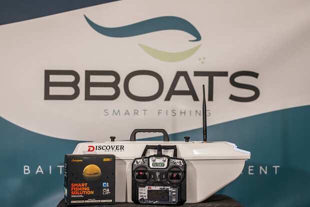 Discover baitboat white 2024 model - Deeper Chirp 2+ ingebouwd.