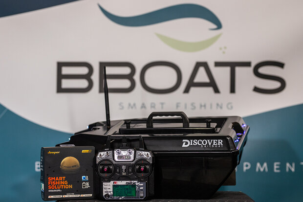 Discover baitboat black 2024 model - Deeper Chirp 2+ ingebouwd.