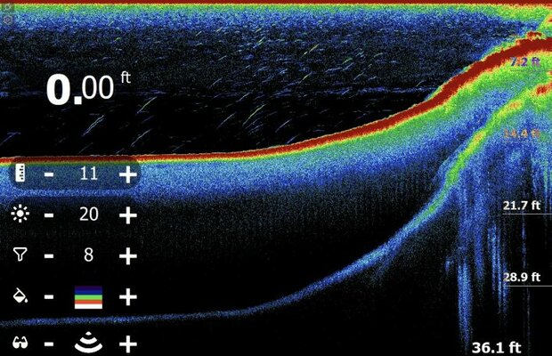 red pulse onderwater